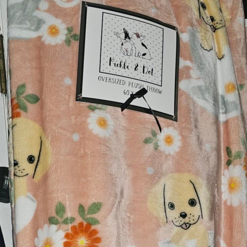 NEW!!! Pickle and dot blanket